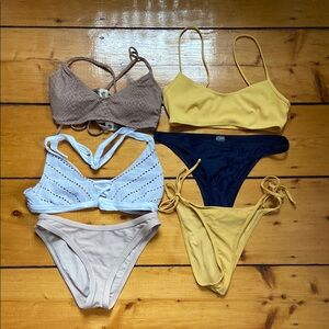 aerie Pac Sun Mossimo Bundle - Mix and Match Bikini Tops Bottoms - Size Small